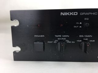 Vintage Nikko EQ - 20 Graphic Equalizer - Fast - P03 3