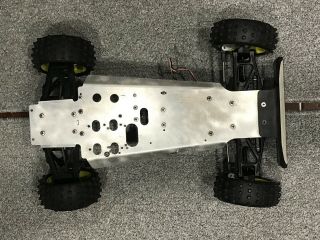 Kyosho TURBO BURNS Nitro Rc Vintage Rolling Chassis w/ Transmission & Some Elect 2