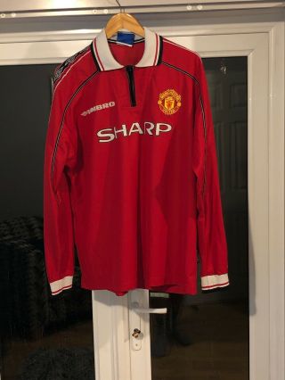 Manchester United Home Shirt Long Sleeve 1998/1999/2000 Vintage Jaap Stam Retro 5
