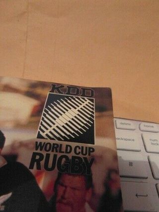 1987 WORLD CUP FINAL (FIRST WORLD CUP FINAL) rugby union programme RARE 2