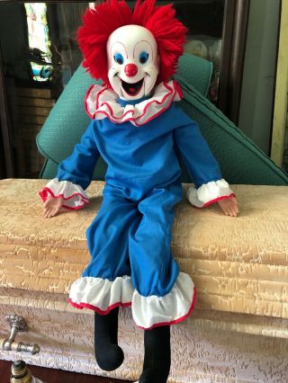 Vtg.  Bozo The Clown 30 " Ventriloquist Dummy Doll (1970) Larry Harmon/ Eegee Co.