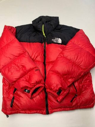 Mens The North Face Red/black Vintage 700 Goose Down Puffer Jacket Sz Xl