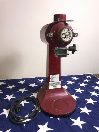 Rare Jericho Coffee Mill - Model J500 J - 500 Vintage Red Missing Hopper