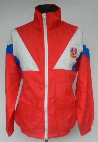 Rare Vintage St Helens Rlfc M Rugby League Track Top Retro Shell Suit Jacket