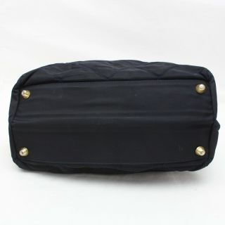 Authentic Vintage Prada Hand Bag Black Nylon 368097 4