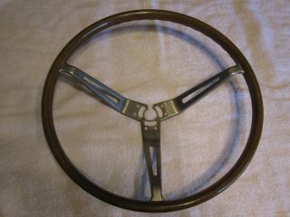 Vintage Buick Opel Gt Kadett Comodore Wood Grain Steering Wheel 69 70 71 Manta