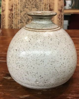 Vintage Puerto Rico Art Pottery Vase 5.  5 Tall By Artist Carlos
