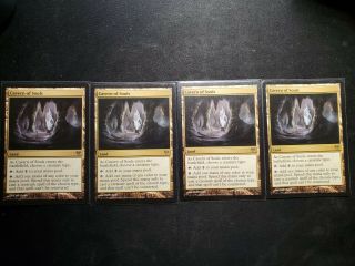 4x Cavern Of Souls,  Rare,  Avacyn Restored,  Lightly Played,  Magic The Gathering