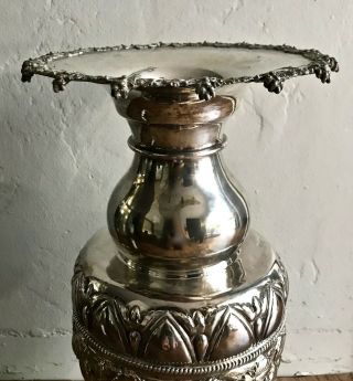 Vintage Greek Vase Silver Plated 3