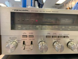Vintage Realistic STA - 2080 Stereo Receiver 80 Watts Per Channel 4