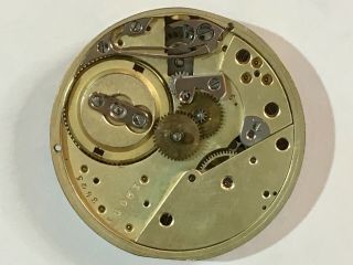 ANTIQUE EARLY PATEK PHILIPPE UNSIGNED STEM WIND CYLINDER POCKET WATCH MOVEMENT. 7