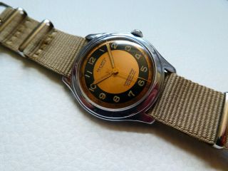 Very rare Vintage A.  E.  C.  WATCH ONSA Men ' s Military Style watch from 1950 ' s years 2
