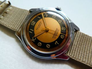 Very rare Vintage A.  E.  C.  WATCH ONSA Men ' s Military Style watch from 1950 ' s years 3