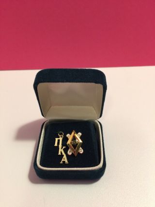 Pi Kappa Alpha PIKE Vintage 14K Gold Fraternity Lavalier & Fraternity Pin Set 2