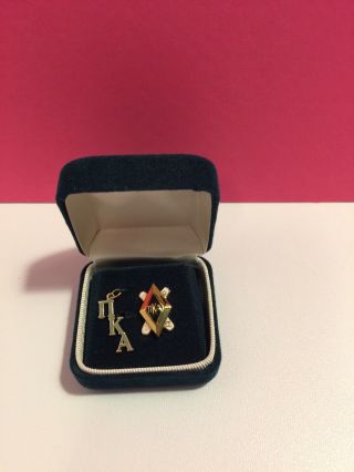 Pi Kappa Alpha PIKE Vintage 14K Gold Fraternity Lavalier & Fraternity Pin Set 5