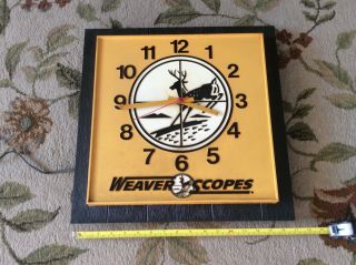 Vintage And Rare Weaver Scopes Clock