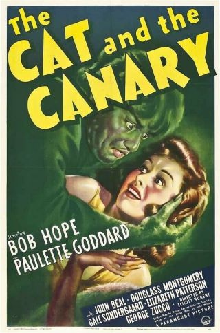 Movie 16mm Cat And The Canary Feature Vintage 1939 Film Horror Sci - Fi