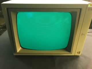 Apple IIe A2M2010 Green Phosphor 12 ' CRT MONITOR DISPLAY VINTAGE 2