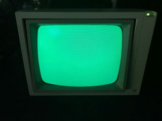 Apple IIe A2M2010 Green Phosphor 12 ' CRT MONITOR DISPLAY VINTAGE 3