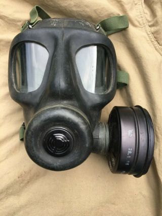 British Army S6 Gas Mask Respirator Size N 1967/1968 Vintage