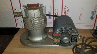 Vintage Speedy Belt Driven Air Airbrush Compressor w/ Westinghouse 1/3 HP 3