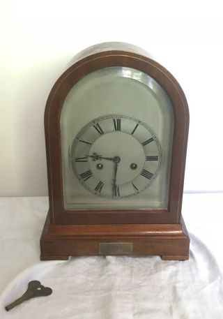 Gustav Becker Vintage Mahogany Mantel Clock