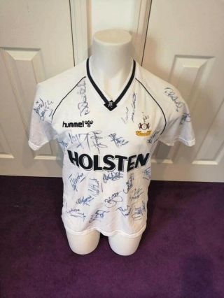 Match Worn ? youth fully signed Tottenham hotspur spurs 80s player shirt vintage 2
