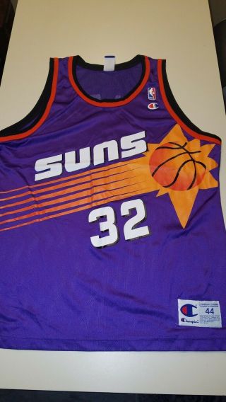 Jason Kidd Phoenix Suns Champion Sz 44 Jersey Vintage 90 