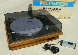 Pioneer Pl - A35d Vintage Stereo Turntable With Full Automatic Remote Control