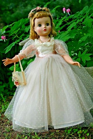 Vintage Madame Alexander Doll Elise Doll Tagged Bridesmaid Gown