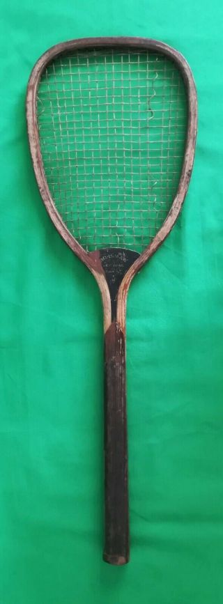 Antique Very Rare Horsman Seabright Special Flat Top Tennis Racket