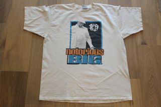 Vintage 90s Notorious B.  I.  G.  Biggie Smalls Bad Boy Tee Size Xl Vtg White T - Shirt