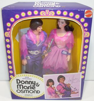 1976 Donny & Marie Osmond Doll Not 9769 Mattel Vintage Autographed