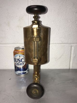 1 PINT BOSON POWELL BRASS OILER Hit Miss Engine Antique Old Steampunk Vintage 2