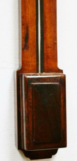 Antique English Solid Mahogany Stick Wall Barometer,  L.  Casella London, 4