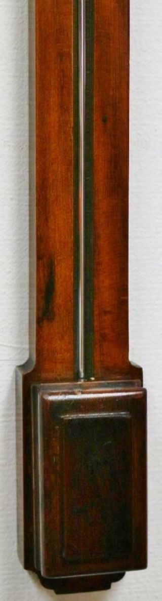 Antique English Solid Mahogany Stick Wall Barometer,  L.  Casella London, 5