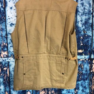 Vintage Pocket ORVIS Fly Fishing Vest 100 Cotton Large Zip Up Hunting 6