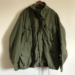 Vintage Us Army Military M - 65 Cold Weather Field Men’s Jacket Og - 107 With Hood