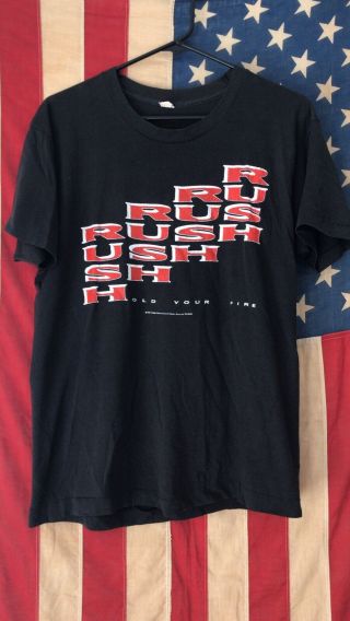 1987 Vintage Rush Hold Your Fire Tour Shirt