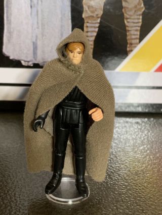 Vintage Star Wars Kenner Jedi Luke Skywalker Molded Face Snap Cape Minty