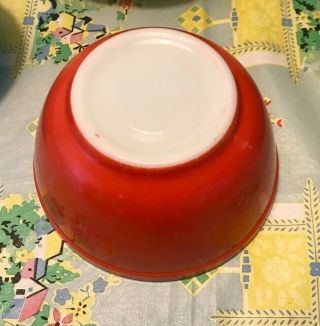ViNTAGE 1940’s Pyrex PRiMARY COLORS Nesting Glass MIXING BOWLS Set of 4 6