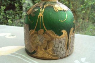 RARE C1900 FRENCH DAUM CAMEO GLASS GRAND MARNIER BOTTLE WITH STOPPER. 5