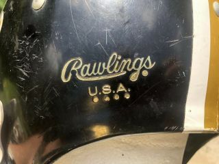 Vtg 1960s Orleans Saints Rawlings Football Helmet HNFL Medium Rare NFL 6