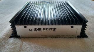 Linear Power 1001sw Lp Old School Sq Mono Amp Rare Black