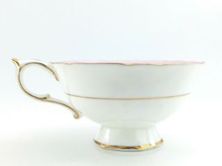 1940s Vintage Paragon Double Warrant Pink Blue Flowers Tea Cup Saucer China K239 5