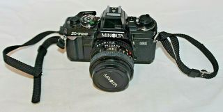 Vintage Minolta X700 35mm Slr Film Camera W/ 50mm F/1.  7 Lens Excel