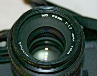 Vintage Minolta X700 35mm SLR Film Camera w/ 50mm f/1.  7 Lens EXCEL 7