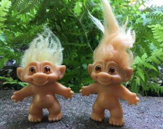 Vintage Early 1960’s Dam Troll Dolls,  One Owner