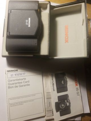 Vintage Minox 35 Gt Film Camera - Made In Germany