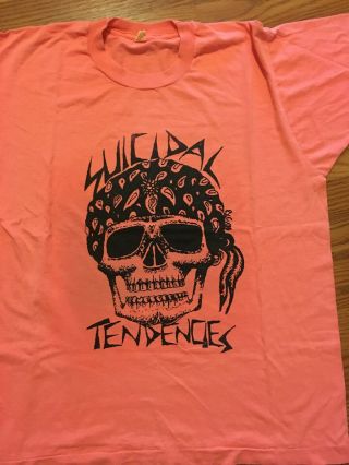 Rare 80s Suicidal Tendencies Xl Screen Stars Punk Hardcore Nyhc Shirt Madball